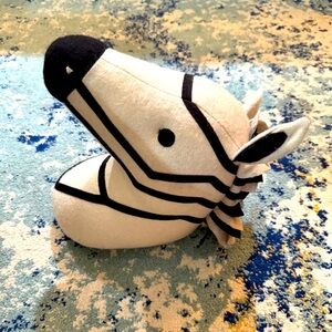 COPY - PILLOWFORT Zebra Head Wall Decor 13" x 9.5" Stuffed Plush Animal Decorat…